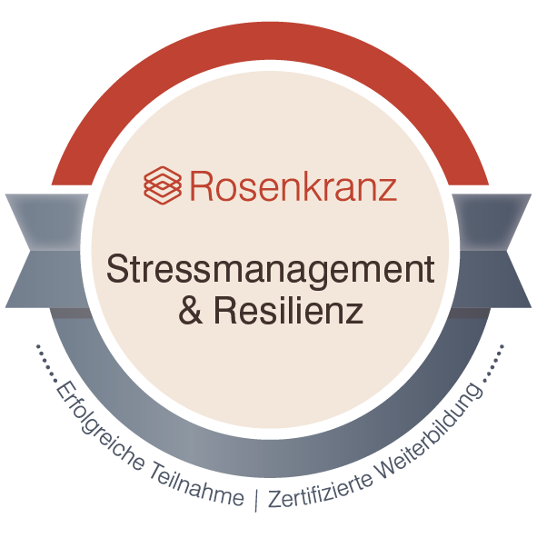 Rosenkranz Digital Badge Stressmanagement & Resilienz